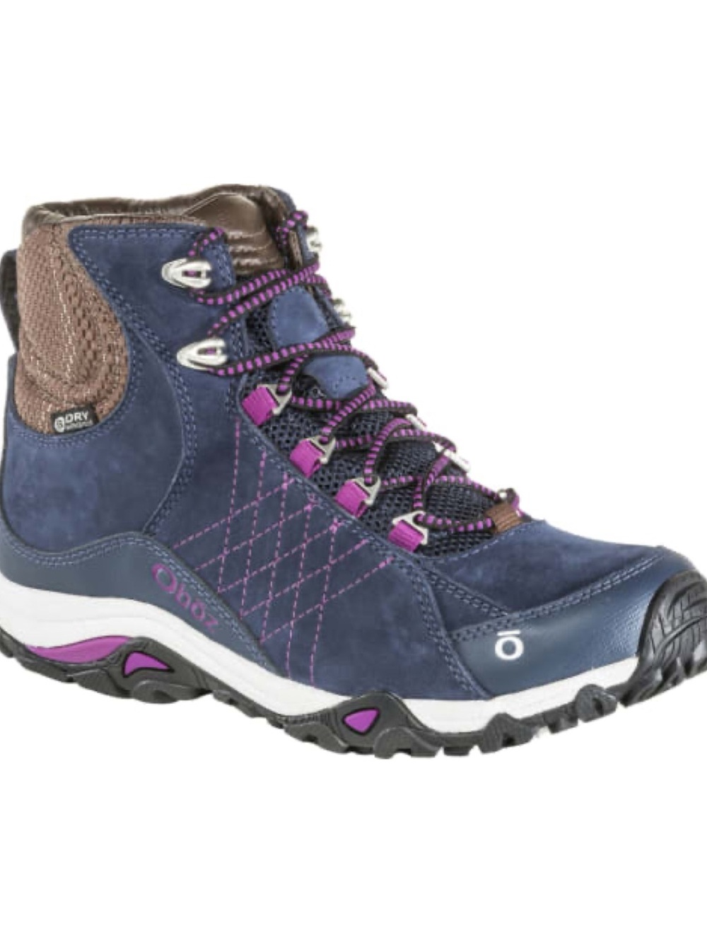 Oboz Sapphire B-DRY Women's Mid Hiking Shoes in Huckleberry